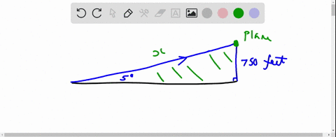 tilji-a-plane-rises-from-trunway-take-off-when-it-has-7and-flies-at-an-angle-of-5-has-flown-gain-750-feet-find-the-degrees-with-the-distance-to-the-_-horizontal-nearest-foot-the-plane-23876