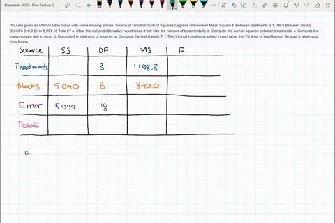 you-are-given-an-anova-table-below-with-some-missing-entries-source-of-variation-sum-of-squares-degrees-of-freedom-mean-square-f-between-treatments-3-11988-between-blocks-5040-6-8400-error-5-19596