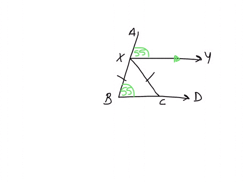 xy-and-bd-are-parallel-lines-xis-a-point-on-ab-and-c-is-a-point-on-bd-xb-xc_-complete-this-sentence_-angle-xbc-558-because-xy-anc-bd-are-parallel-linesa-xb-xc-b-work-out-angle-bxc-give-a-rea-0144