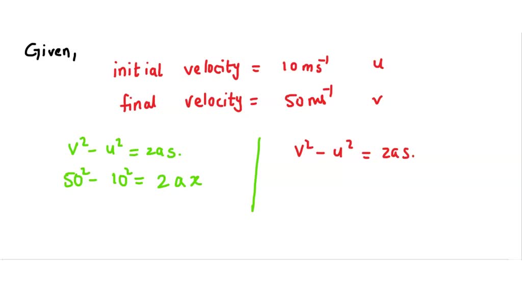 SOLVED A particle starts from the origin with a velocity of 10 m/s and