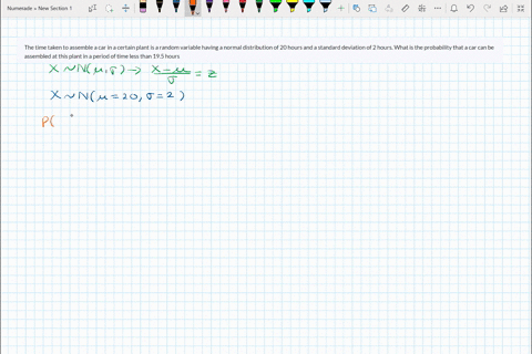 the-time-taken-to-assemble-a-car-in-a-certain-plant-is-a-random-variable-having-a-normal-distribution-of-20-hours-and-a-standard-deviation-of-2-hours-what-is-the-probability-that-a-car-can-be-assemble