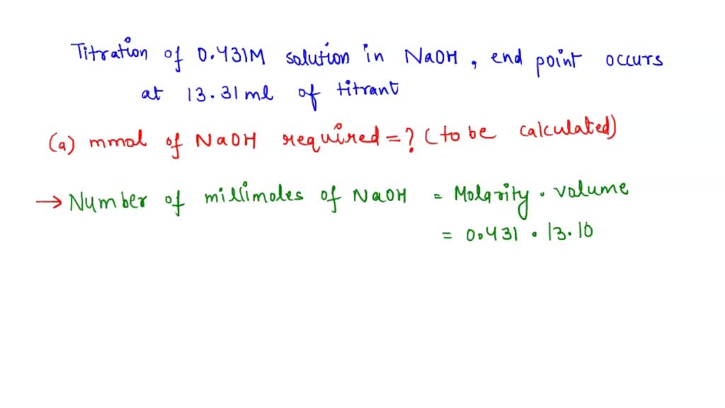 SOLVED Activity 6 Titrations Consider the titration ofan acetic acid