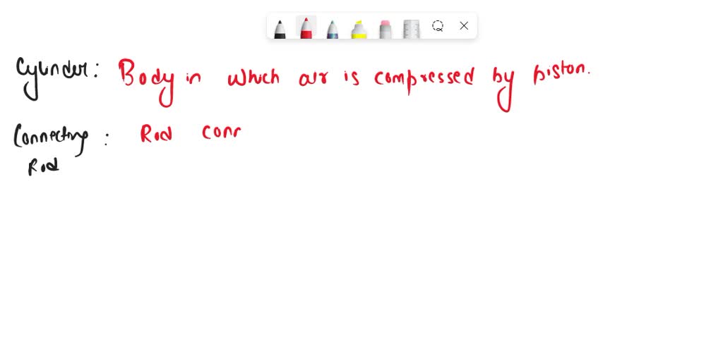 SOLVED List out the main parts of a two stage reciprocating air