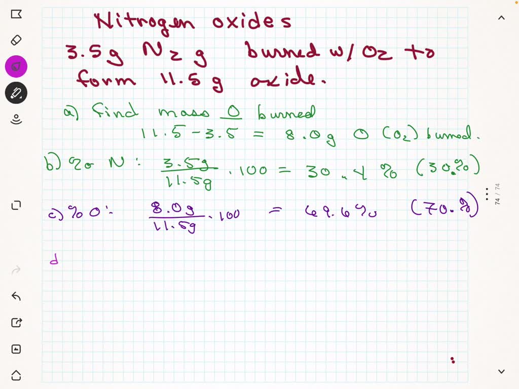 SOLVED Nitrogen, when combined with oxygen, can form various oxides. 3