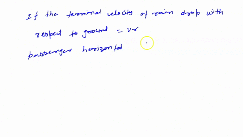 a-passchger-in-an-automobile-observes-that-raindrops-make-an-angle-of-30circ-with-the-horizontal-as-80696