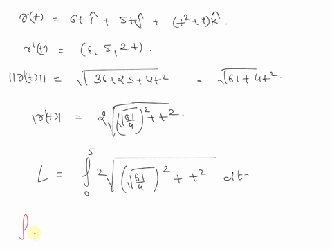 point-compute-the-length-of-the-curve-rt-6ti-stj-t2-7-k-over-the-interval-0-t-5-hint-use-the-formula-f-via-d-3via-34-int-viac-l-3332-75965