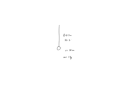 3. A pendulum is constructed from a thin rod of length l, mass m, and ...