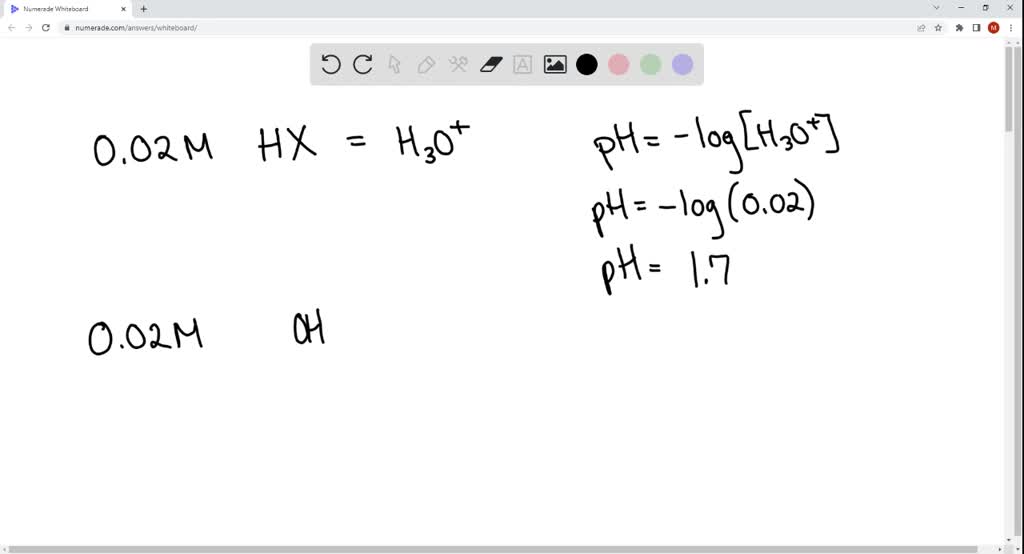 Solved: Determine The Ph Of A 0.5 Millimolar Solution Of Potassium 