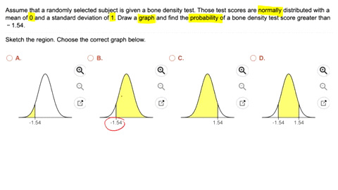 assume-that-a-randomly-selected-subject-is-given-a-bone-density-test-those-test-scores-are-normally-distributed-with-a-mean-of-0-and-a-standard-deviation-of-1-draw-a-graph-and-find-the-proba-40961