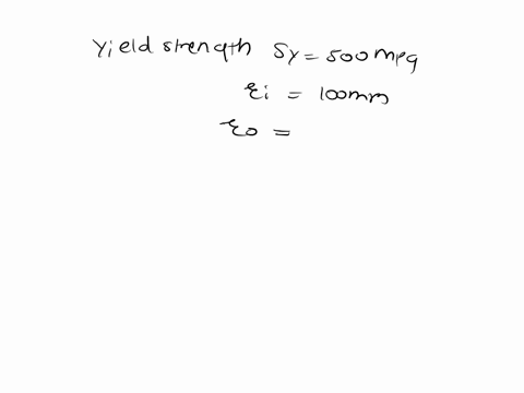 find-the-residualhoop-stress-at-the-outer-surfaceofa-thick-walled-cylinder-made-of-amaterial-with-yield-_-strength-of-500-mpa-the-inner-andouter-radii-of-100and-150-mm-respectively-the-cylin-15443