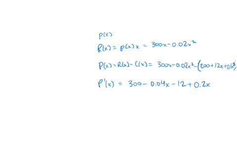 the-cost-function-for-commodity-is-given-by-cx-20012x01x-and-the-demand-function-is-p-300-002x-slunit-where-x-quantity-demanded-and-produced-a-what-is-the-profit-function-for-this-commodity-06143