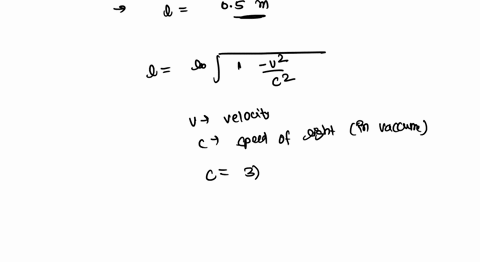 how-fast-must-a-meter-stick-be-moving-if-its-length-is-observed-to-shrink-to-half-a-meter-by-an-observer-on-earth-75914