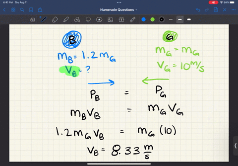 the-mass-of-the-blue-puck-in-figure-p934-is-200-greater-than-the-mass-of-the-green-puck-before-colli-34036