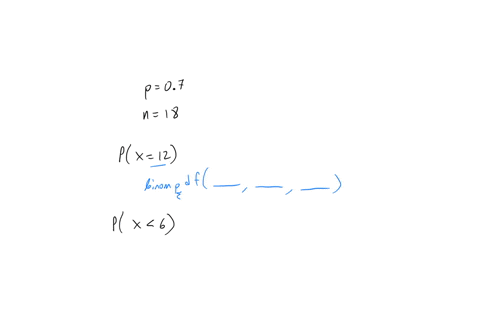 for-a-binomial-probability-distribution-with-p-07-and-n-18-find-the-probability-that-the-number-of-successes-is-equal-to-12-and-the-probability-that-the-number-of-successes-is-fewer-than-6-64682