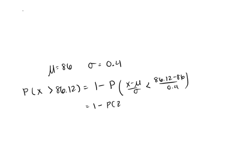 the-lengths-of-lumber-a-machine-cuts-are-normally-distributed-with-a-mean-of-86-inches-and-a-standard-deviation-of-04-inch-a-what-is-the-probability-that-a-randomly-selected-board-cut-by-the-93468
