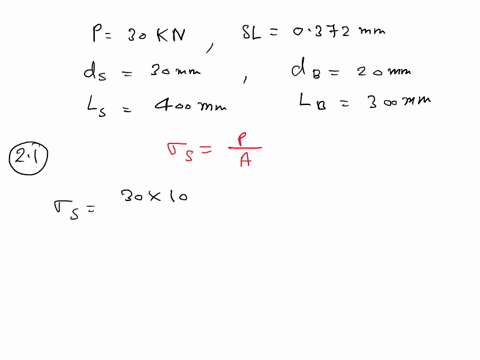 question-2-a-composite-stepped-bar-consists-of-two-parts-as-shown-in-below-figureafter-the-application-of-the-tensile-load-of-30-knthe-extension-observed-is-0372mm-21-find-the-stress-in-each-41726