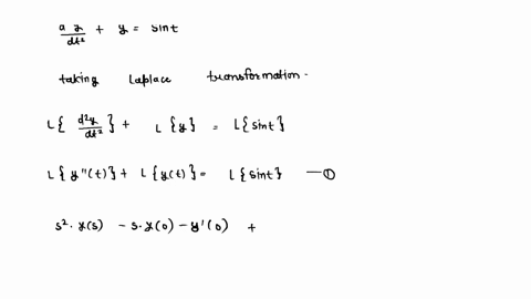 question-6-61-solve-the-given-equation-by-using-laplace-transforms-dy-y-sint-dt2-the-initial-values-of-the-equation-are-y-0-1-and-y0-0-62-the-equation-of-motion-of-a-system-is-dx-5-4x-3t-2-d-08996