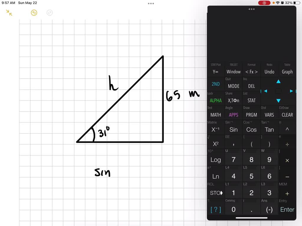 SOLVED: Need help with this trigonometry word problem A kite is flying ...