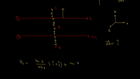 find-the-direction-of-the-magnetic-field-at-each-of-the-indicated-points-lottecl-part-e-what-is-the-direction-of-the-magnetic-field-be-at-point-e-view-available-hints-figure-2-of-2-be-is-out-35468
