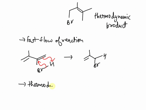 a-provide-the-products-and-mechanism-for-the-following-reaction-identify-the-thermodynamic-and-kinetic-product-hbr-b-draw-a-reaction-energy-coordinate-diagram-that-illustrates-the-kinetic-an-33437