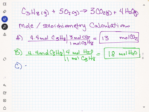 for-the-reaction-shown-calculate-how-many-moles-of-each-product-form-when-the-given-amount-of-each-reactant-completely-reacts-assume-that-there-is-more-than-enough-of-the-other-reactant-c3h8-76195