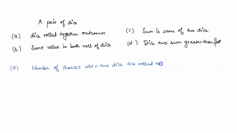 16-a-how-many-different-outcomes-are-possible-when-a-pair-of-dice-one-red-and-one-white-are-rolled-two-successive-times-b-what-is-the-probability-that-each-die-shows-the-same-value-on-the-se-63576