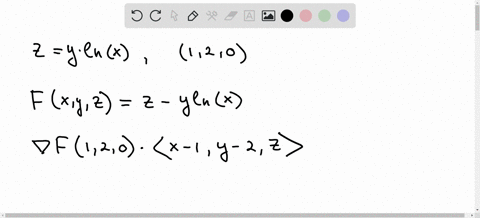 find-an-equation-of-the-tangent-plane-to-the-given-surface-at-the-specified-point-z-y-lnx-1-2-0-32773