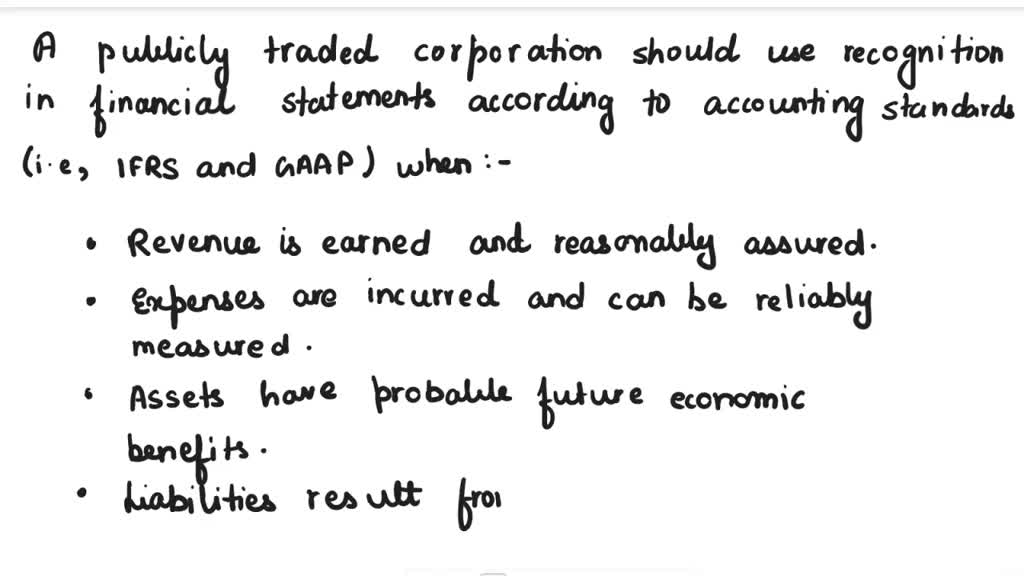 SOLVED When is it an appropriate accounting practice for a publicly