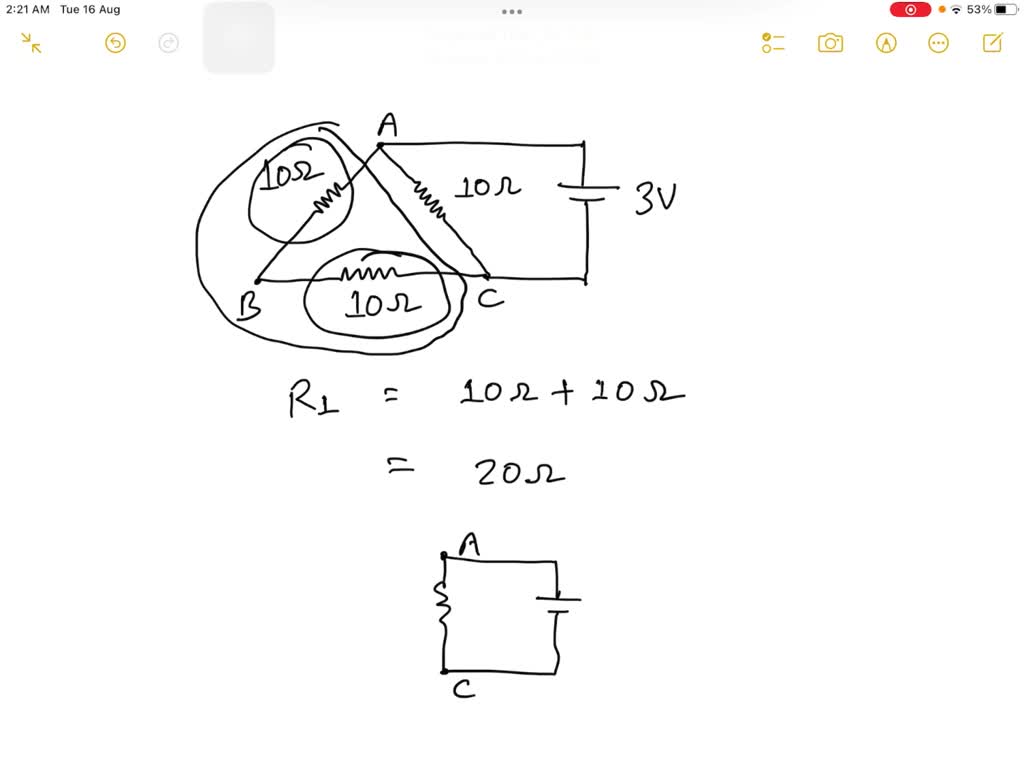 SOLVED 'Find the total current pass through the circuit as shown in