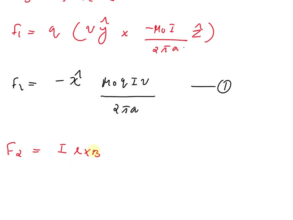 SOLVED: A charged particle moves parallel to a long, straight current ...