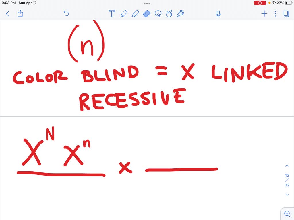 Solved Red Green Color Blindness Is A Sex Linked Recessive Trait In Humans Two People Witt 9511