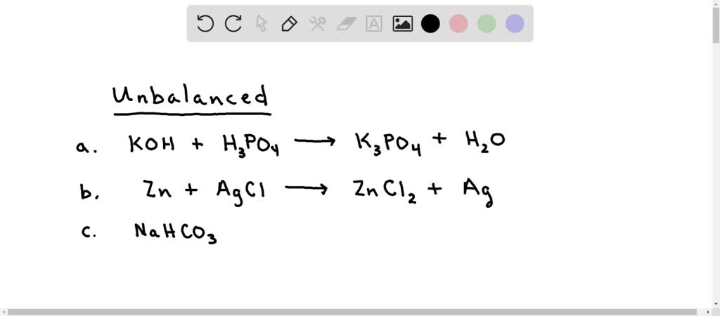 SOLVED: Write an unbalanced equation to represent each of the following ...