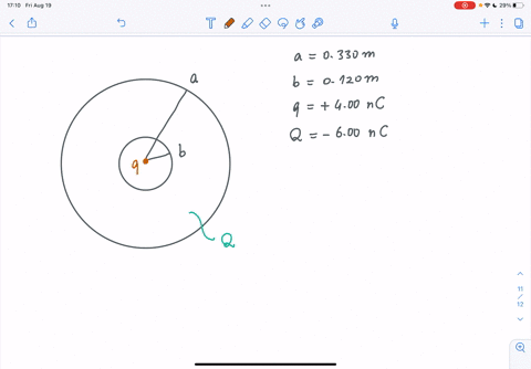 a-spherical-conductor-of-radius-0330-m-has-a-spherical-cavity-of-radius-0120-m-at-its-center-the-conductor-carries-a-total-charge-of-600-nc-in-addition-at-the-center-of-the-spherical-cavity-65104
