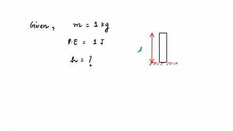 an-object-of-mass-1-kg-has-a-pe-of-1-j-relative-to-the-ground-when-it-is-at-a-height-of-g-98-ms2-a-010-m-b-10-m-c-98-m-d-32-m