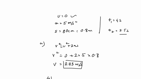 during-a-hockey-game-a-puck-accelerates-from-rest-at-50-ms2-over-a-distance-of-800-cm-the-puck-then-slides-with-a-constant-speed-for-40-s-until-it-reaches-a-rough-section-that-causes-the-puc-78294