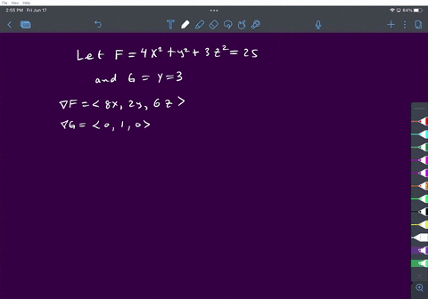the-ellipsoid-4x2-y2-3z2-25-intersects-the-plane-y-3-in-an-ellipse-find-parametric-equations-for-the-tangent-line-to-this-ellipse-at-the-point-132-69857