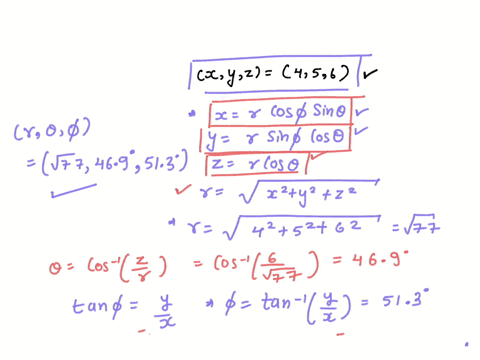 the-wave-function-is-evaluated-at-rectangular-coordinates-xy2456-in-melers-what-are-the-spherical-coordinates-of-this-position-in-meters-and-degrees-63128