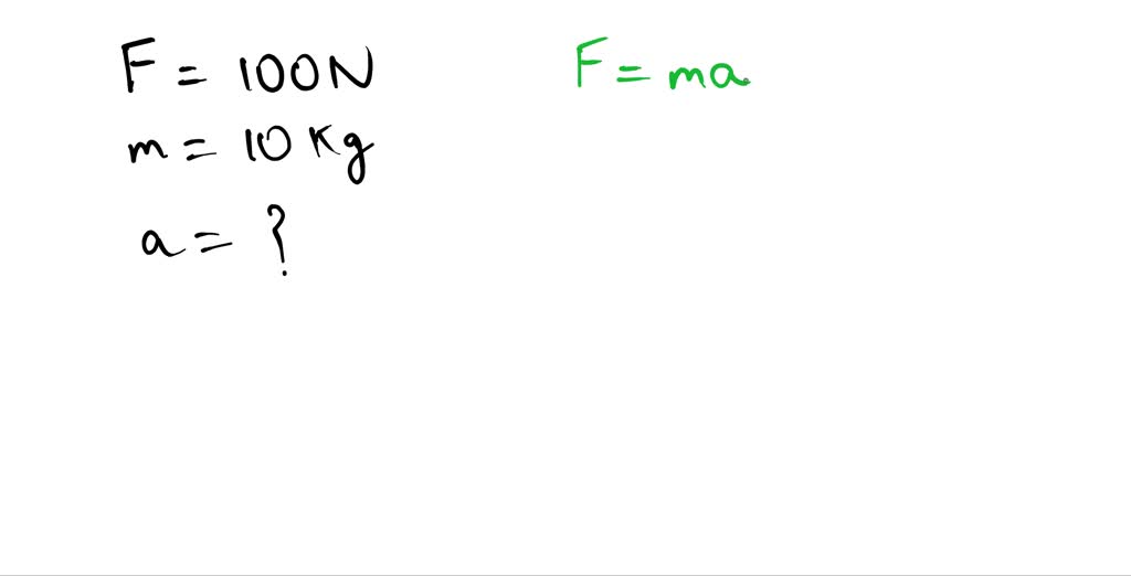 SOLVED A 100 kg bag of sand has a force of 100 N. What is the