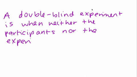 what-is-a-double-blind-experiment-90815