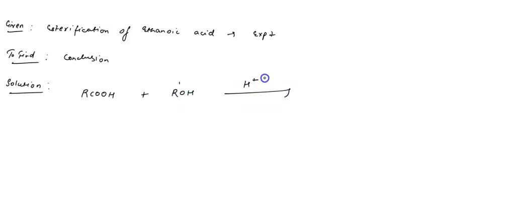 esterification experiment conclusion