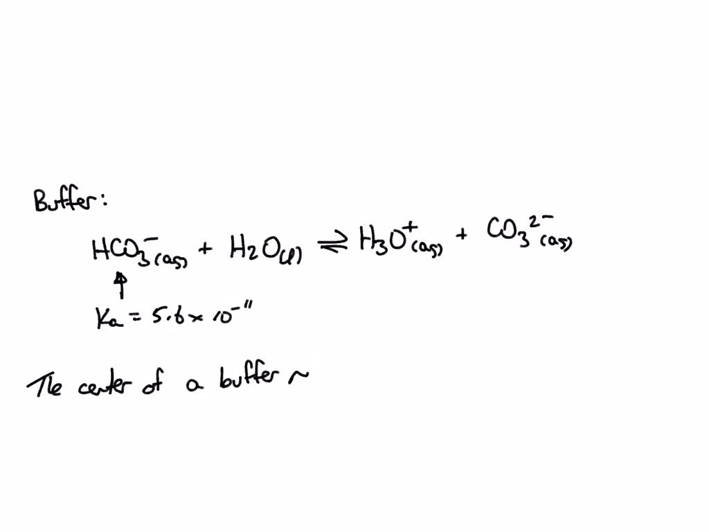 SOLVED What is the pH at which a buffer composed of CO32 and HCO3