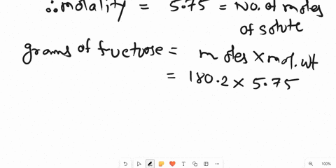 an-aqueous-solution-of-fructose-mm-1802-gmol-has-a-molality-of-575-m-and-a-density-of-130-gml-what-is-the-molarity-of-fructose-in-the-solution-00356