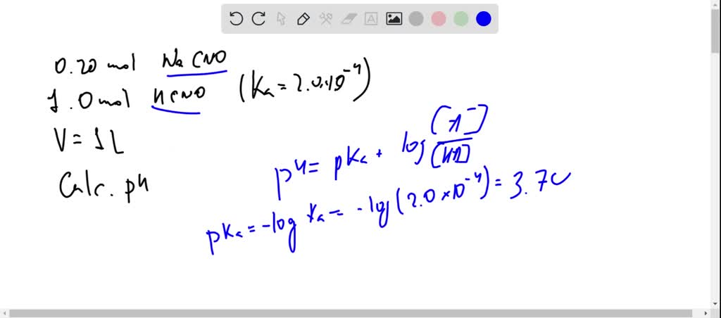 SOLVED: Calculate the pH of a buffer solution prepared by dissolving 0. ...