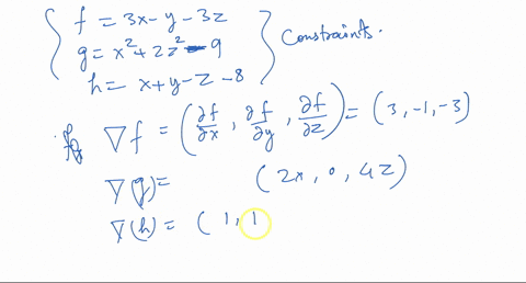 1-point-find-the-maximum-and-minimum-values-of-the-function-fxy2-3x-y-32-subject-to-the-constraints-x2-2z2-9-and-x-y-_-z-8_-maximum-value-is-occuring-at-minimum-value-is-occuring-at-35958