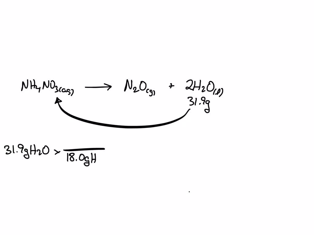 SOLVED: According to the following reaction; how many grams of ammonium