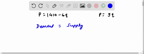 suppose-the-quantity-demanded-q-of-a-product-when-the-price-is-p-dollars-is-given-by-the-equation-p14106q-and-the-quantity-supplied-is-given-by-the-equation-p9q-find-the-equilibrium-price-an-17486