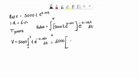 compute-the-present-value-of-an-investment-that-generates-income-at-a-rate-of-5000t-e001-t-dollars-p-17276
