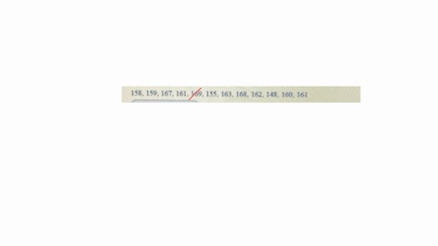 here-are-the-weights-in-pounds-of-a-sample-of-12-male-eleventh-graders-158159167161169155163168162148160161-send-data-to-calculator-find-the-median-weight-of-these-students-pounds