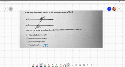 in-the-diagram-line-m-is-parallel-to-line-n-with-a-transversal-line-which-of-the-below-terms-best-describe-the-relationship-between-z3and-24-alternate-exterior-angles-alternate-interior-angl-32227