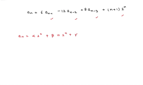 given-the-following-recurrence-relation-m-an-6an-1-12an-2-8an-3-n-12-knowing-that-the-solution-of-the-associated-bomogenous-equation-is-an-a2n-bnz-yn22-then-a-particular-solution-of-m-is-giv-72456
